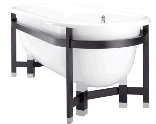 常熟科勒歌莱独立式铸铁浴缸带实木支架K-1869T